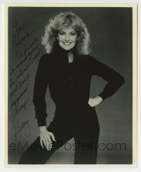 1b968 SHELLEY FABARES signed 8x9.75 REPRO still 1980s sexy full-length portrait wearing all black!