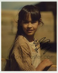 1b981 SYDNEY PENNY signed color 8x10 REPRO still 2000s super young portrait when she was a kid!