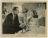 1b607 VINCENT PRICE signed 8x10.25 still 1958 close up with pretty Patricia Owens in The Fly!