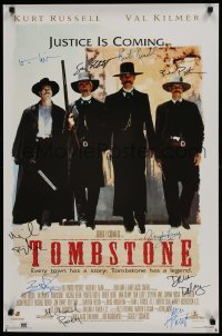 1b055 TOMBSTONE signed #62/100 23x35 commercial poster 1993 by Val Kilmer, Sam Elliot + EIGHT more!