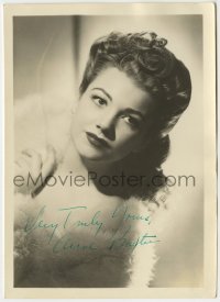 1b330 ANNE BAXTER signed deluxe 5x7 still 1940s great close portrait of the beautiful actress!