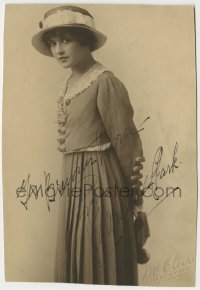 1b522 MARGUERITE CLARK signed deluxe 6x8 still 1910s great full-length poortrait by McClure!