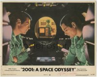 1b095 2001: A SPACE ODYSSEY signed LC #7 R1972 by Keir Dullea, classic scene w/ Gary Lockwood & HAL