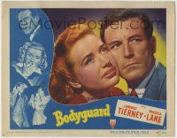 1b107 BODYGUARD signed LC #7 1948 by Lawrence Tierney, who's close up with pretty Priscilla Lane!