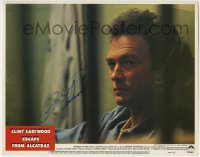 1b127 ESCAPE FROM ALCATRAZ signed LC #1 1979 by Clint Eastwood, who's close up sitting in prison!