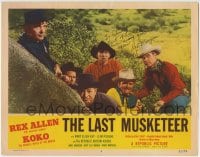 1b144 LAST MUSKETEER signed LC #3 1952 by Boyd 'Red' Morgan, who's with Rex Allen & other cowboys!