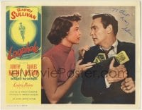 1b146 LOOPHOLE signed LC 1954 by Barry Sullivan, who's close up with sexy Dorothy Malone!
