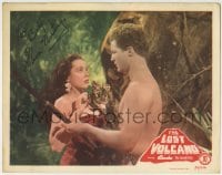 1b147 LOST VOLCANO signed LC #8 1950 by Elena Verdugo, who's w/ Sheffield as Bomba the Jungle Boy!