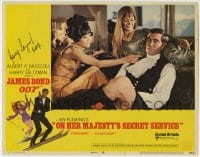 1b154 ON HER MAJESTY'S SECRET SERVICE signed LC #7 1969 by George Lazenby, as James Bond w/ girls!