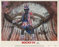 1b164 ROCKY IV signed LC #5 1985 by Carl Weathers, in patriotic red, white & blue boxing outfit!