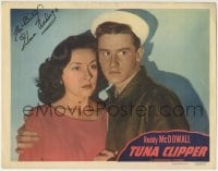 1b179 TUNA CLIPPER signed LC #4 1949 by Elena Verdugo, who's close up held by Roddy McDowall!