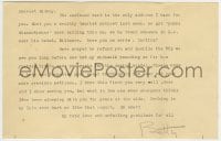 1b247 BETTY BLYTHE signed letter 1950 telling her doctor she will repay him the $50 she owes him!