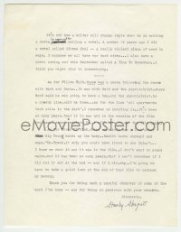 1b282 STANLEY SHAPIRO signed letter 1986 about his screenplays for Pillow Talk & Touch of Mink!