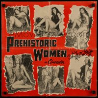1b300 PREHISTORIC WOMEN signed pressbook 1950 by Martine Beswick, hot cave babes in animal skins!
