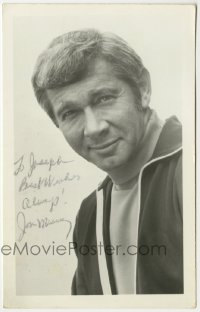 1b689 JAN MURRAY signed 4x6 postcard 1973 great head & shoulders c/u of the stand-up comedian!