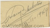 1b712 HARRY BLACKSTONE signed 2x4 cut album page 1949 can be framed with the included 8x10 still!