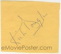 1b719 KIRK DOUGLAS signed 5x5 cut album page 1960s it can be framed & displayed with a repro still!