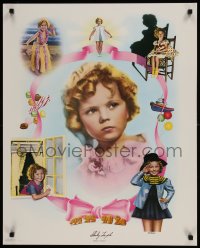 1b061 SHIRLEY TEMPLE signed Nostalgia Merchant #871/2000 24x30 special poster 1977 cool montage!