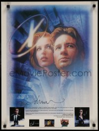 1b063 X-FILES signed 18x24 special poster 1998 by artist Drew Struzan, who drew Duchovny & Anderson!