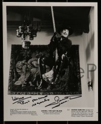 1b425 GEORGE HAMILTON 3 8x10 stills 1960 all from Zorro the Gay Blade, one signed!