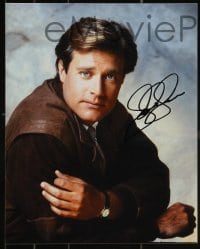 1b883 JOHN JAMES 2 signed color 8x10 REPRO stills 1990s great portraits of Jeff from TV's Dynasty!