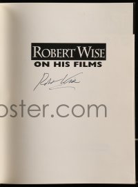 1b317 ROBERT WISE signed softcover book 1995 on book he co-wrote w/ Sergio Leemann about his films!