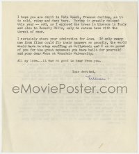 1b273 LILLIAN GISH signed letter 1966 she talks about sister Dorothy & talking with Mary Pickford!