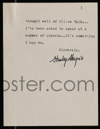 1b283 STANLEY SHAPIRO 5-page signed letter 1986 saying quotes from him in an article were made up!