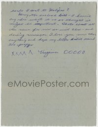 1b285 VIRGINIA O'BRIEN signed letter 1950s love letter to her future husband Vern!