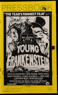 1b301 YOUNG FRANKENSTEIN signed pressbook 1974 by Mel Brooks, maybe his best movie ever!