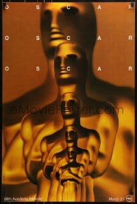 1c050 66TH ANNUAL ACADEMY AWARDS 24x36 1sh 1994 Oscar statuettes by Saul Bass, from AMPAS library!