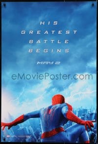 1c071 AMAZING SPIDER-MAN 2 teaser 1sh 2014 Andrew Garfield, his greatest battle begins!