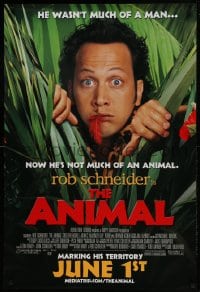 1c078 ANIMAL advance DS 1sh 2001 Rob Schneider, not much of a man or animal!