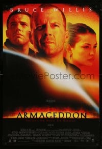 1c083 ARMAGEDDON int'l DS 1sh 1998 Bruce Willis, Ben Affleck, Billy Bob Thornton, Liv Tyler