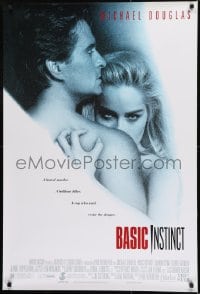 1c099 BASIC INSTINCT 1sh 1992 Paul Verhoeven directed, Michael Douglas & sexy Sharon Stone!