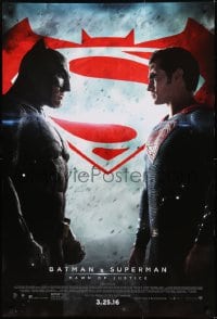 1c114 BATMAN V SUPERMAN advance DS 1sh 2016 Ben Affleck and Henry Cavill in title roles facing off!