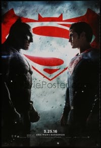 1c115 BATMAN V SUPERMAN teaser DS 1sh 2016 Ben Affleck and Henry Cavill in title roles facing off!