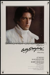 1c149 BOBBY DEERFIELD 1sh 1977 image of F1 race car driver Al Pacino, directed by Sydney Pollack!