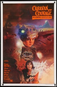 1c019 CARAVAN OF COURAGE style A int'l 1sh 1984 An Ewok Adventure, Star Wars, Kazuhiko Sano!