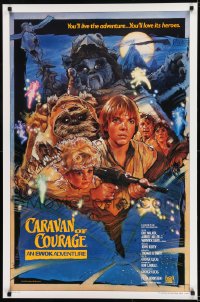 1c020 CARAVAN OF COURAGE style B int'l 1sh 1984 Ewok Adventure, Star Wars, Struzan