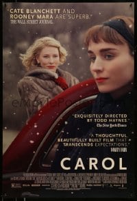 1c169 CAROL DS 1sh 2015 Todd Haynes, great images of Academy nominees Cate Blanchett & Rooney Mara!