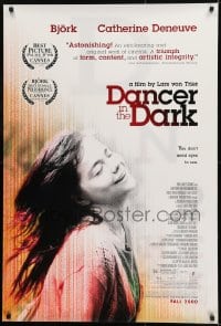 1c222 DANCER IN THE DARK advance 1sh 2000 directed by Lars von Trier, Bjork musical!