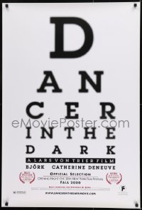 1c223 DANCER IN THE DARK teaser 1sh 2000 directed by Lars von Trier, Bjork musical!