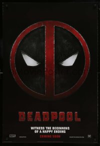1c242 DEADPOOL style A int'l teaser DS 1sh 2016 Reynolds, Marvel, the beginning of a happy ending!