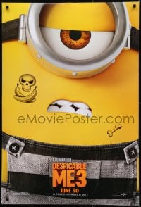 1c250 DESPICABLE ME 3 advance DS 1sh 2017 CGI animation, Steve Carell, one-eyed minion!