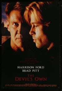1c252 DEVIL'S OWN DS 1sh 1997 Harrison Ford & Brad Pitt, trapped by destiny & bound by duty!