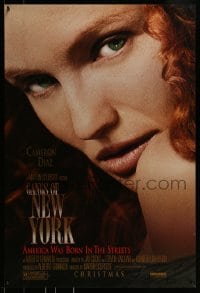 1c350 GANGS OF NEW YORK advance 1sh 2002 Martin Scorsese, close-up of sexy Cameron Diaz!