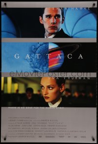 1c351 GATTACA DS 1sh 1997 Ethan Hawke, Uma Thurman, there is no gene for the human spirit!
