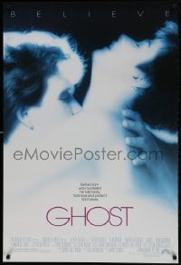 1c354 GHOST 1sh 1990 classic romantic close up of spirit Patrick Swayze & sexy Demi Moore!
