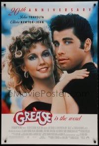 1c385 GREASE DS 1sh R1998 John Travolta & Olivia Newton-John in a most classic musical!